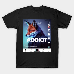 Social Addiction - Digital Detox Design T-Shirt